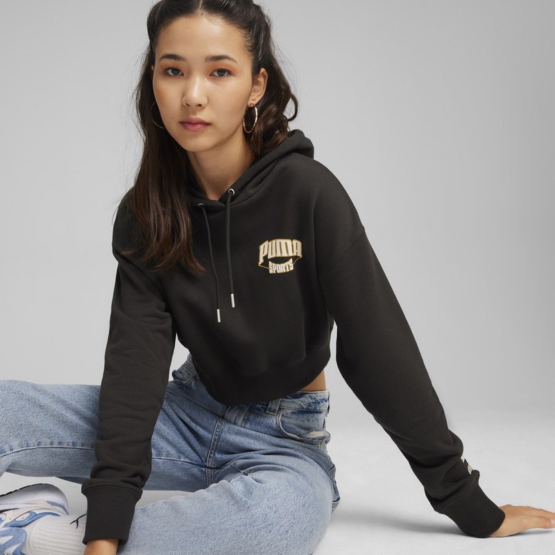 Hanorac Puma TEAM Cropped Hoodie - 4 | YEO