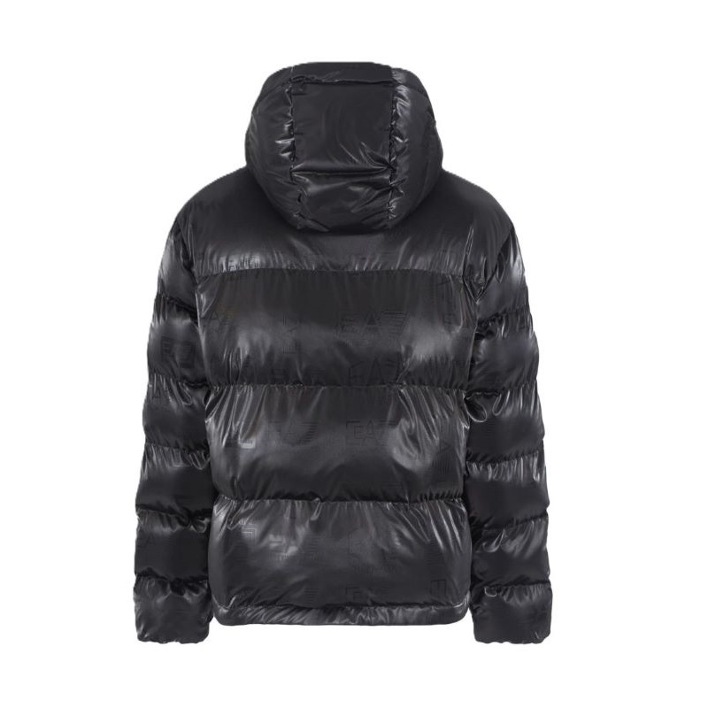 Geaca EA7 M POLY DOWN HOODED JACKET LOGO REPEAT - 1 | YEO