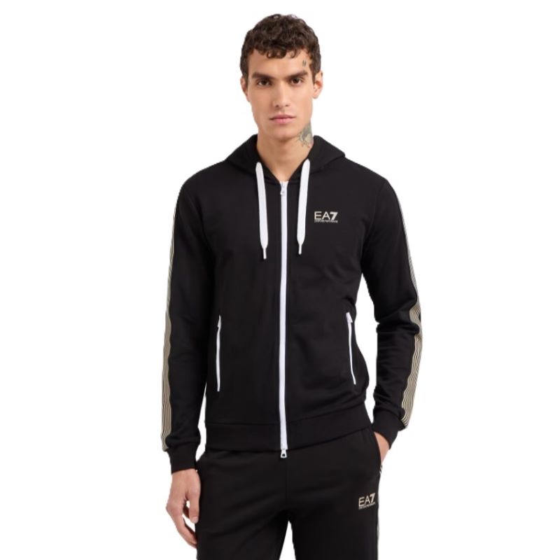 Bluza cu fermoar EA7 M hoodie FZ BR - 1 | YEO