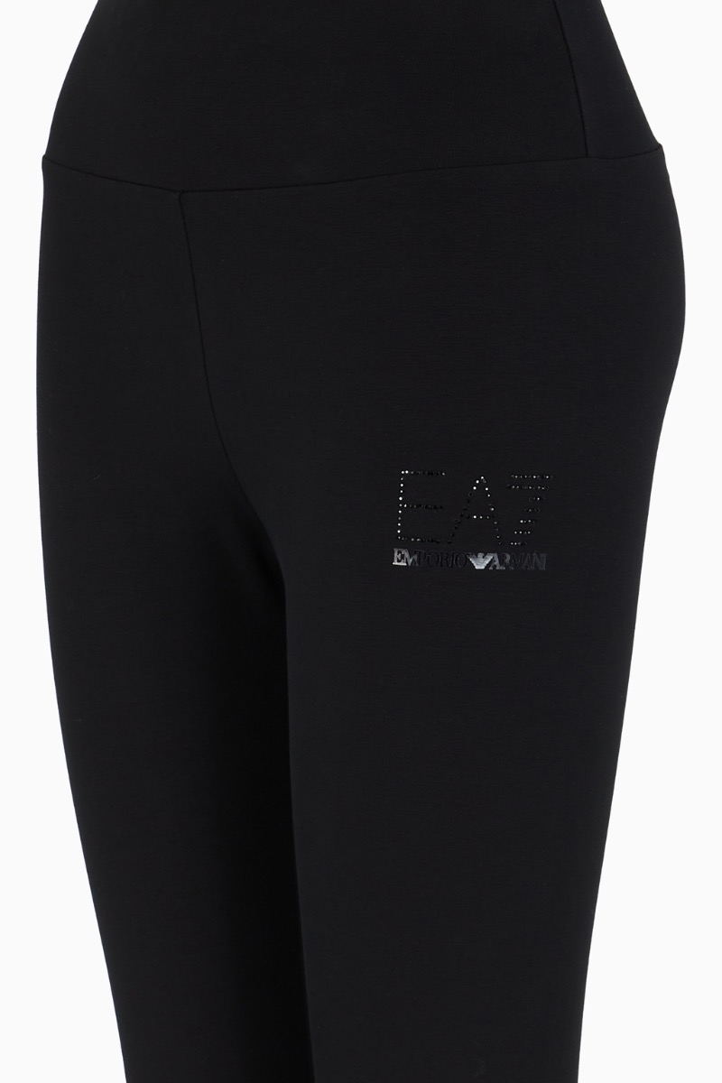 Colanti EA7 W LEGGINGS HIGH WAIST FANCY STRASS