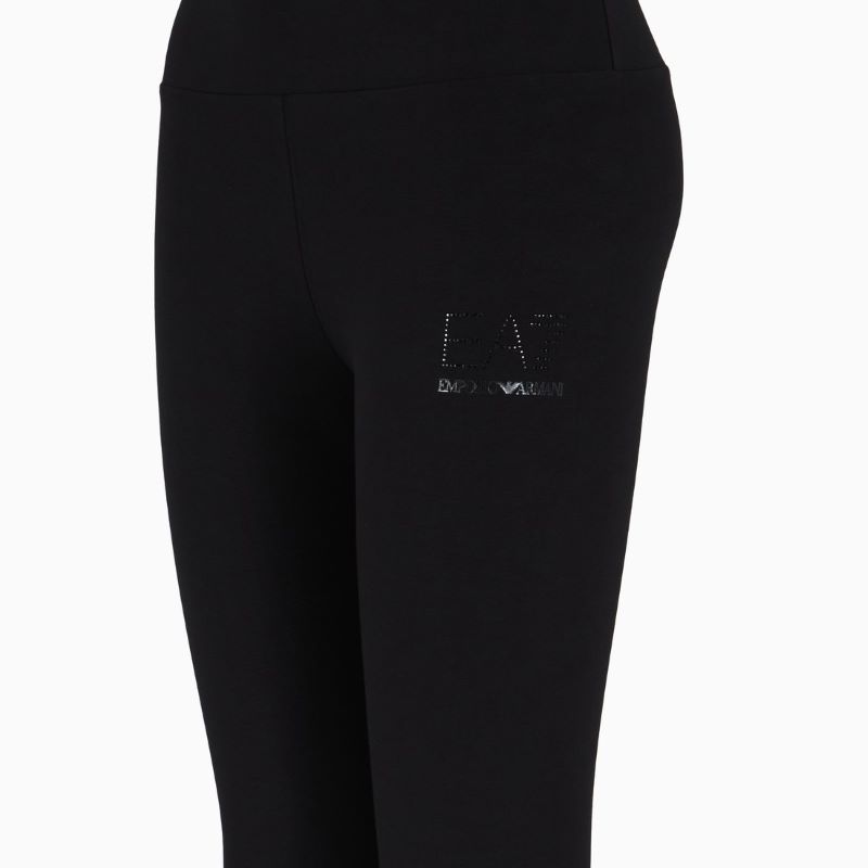 Colanti EA7 W LEGGINGS HIGH WAIST FANCY STRASS - 4 | YEO