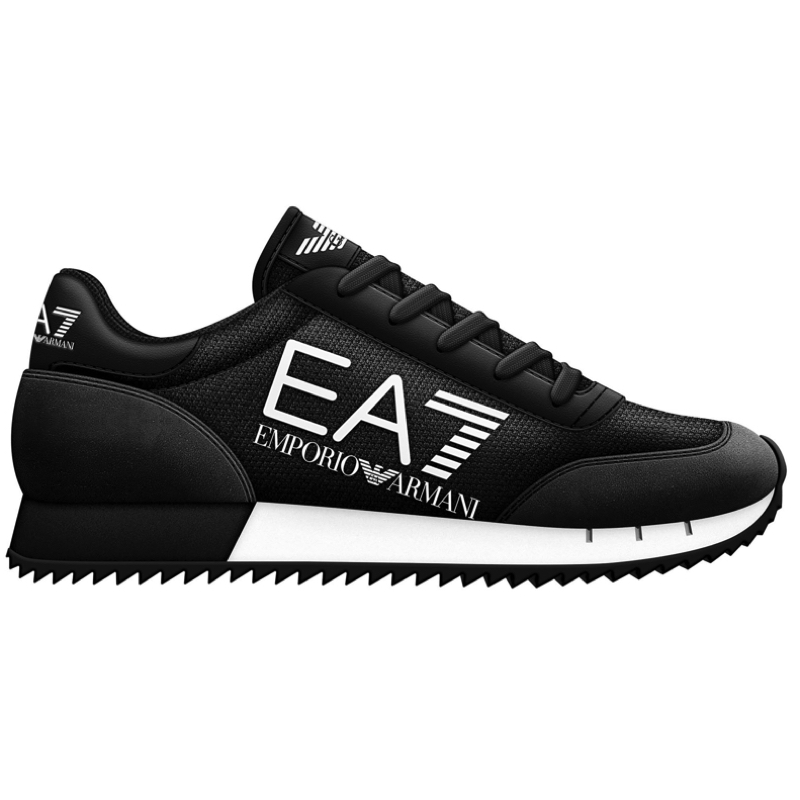 Pantofi sport EA7 BLACK WHITE LACES