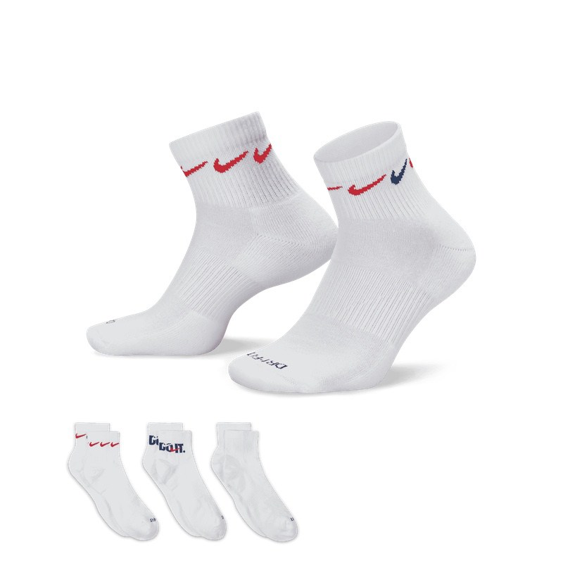 Sosete Nike U NK EVERYDAY PLUS CUSH ANKLE 3PR - 144 GFX