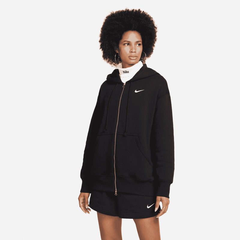 Bluza cu Fermoar Nike W Nsw PHNX fleece fz OS hoodie