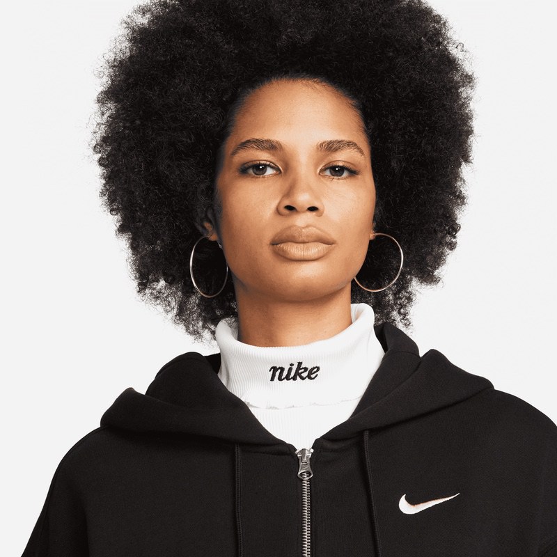 Bluza cu Fermoar Nike W Nsw PHNX fleece fz OS hoodie