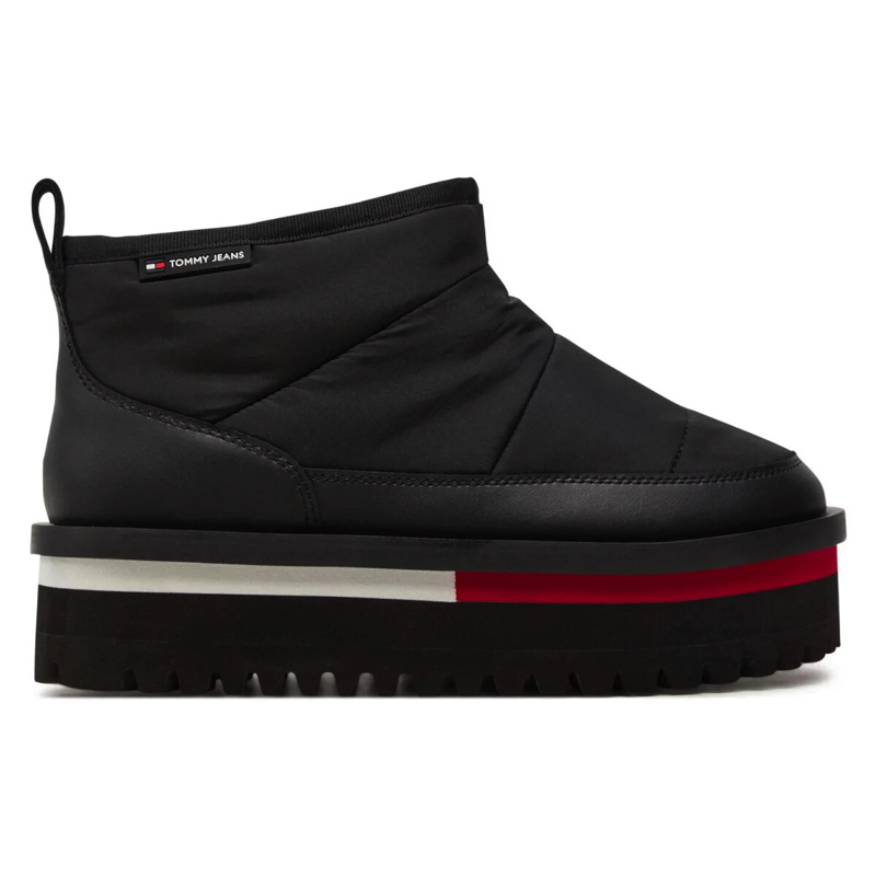 Ghete Tommy Hilfiger TJW NYLON FLATFORM BOOT WL