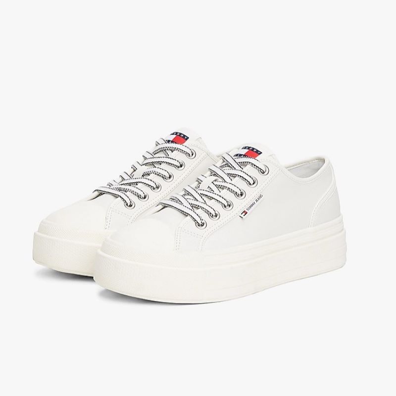 Pantofi sport Tommy Hilfiger TJW FOXING VULC LC LEATHER