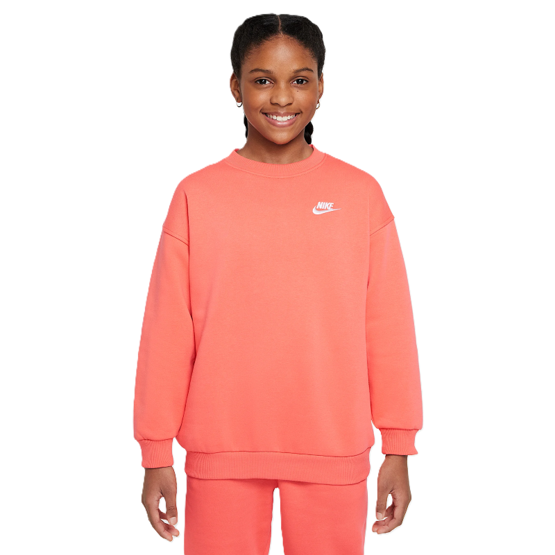 Bluza Nike G NSW CLUB FLC OVRSZD CREW LBR