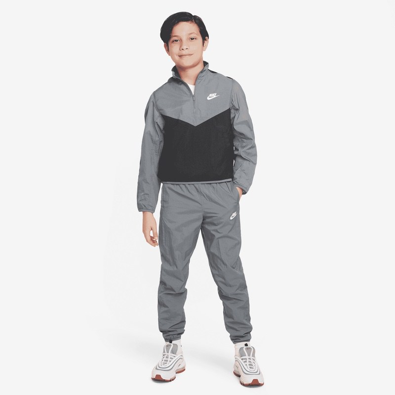 Trening Nike K NSW TRACKSUIT WVN QZ HBR - 4 | YEO