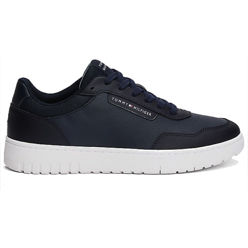 Pantofi sport Tommy Hilfiger TH BASKET CORE LTH PINPERF