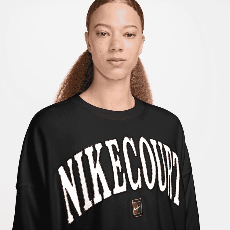 Bluza Nike W NKCT HRTGE FLC OOS GFX CREW