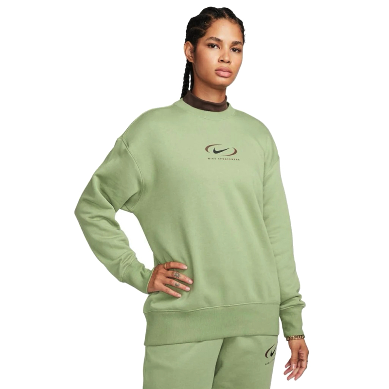 Bluza Nike W Nsw PHNX fleece OS crew print SW