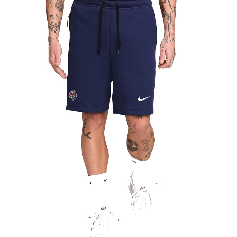 Sort Nike PSG MNSW TECH FLC SHORT ESN