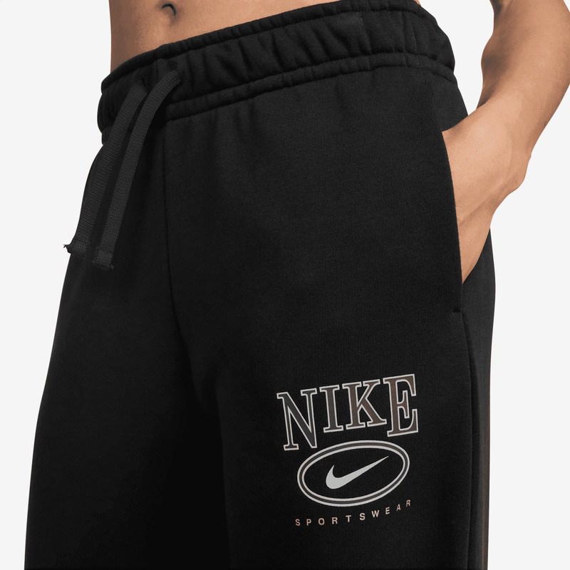 Pantaloni Nike W NSW CLUB FLC MR GX WIDE PNT