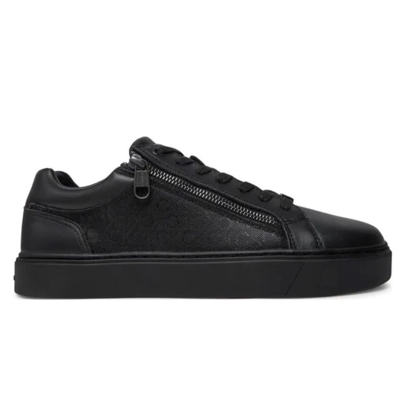 Pantofi sport Calvin Klein LOW TOP LACE UP W/ ZIP MONO