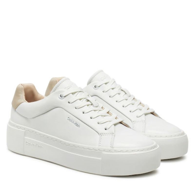 Pantofi sport Calvin Klein FF CUPSOLE LACE UP W/ML LTH