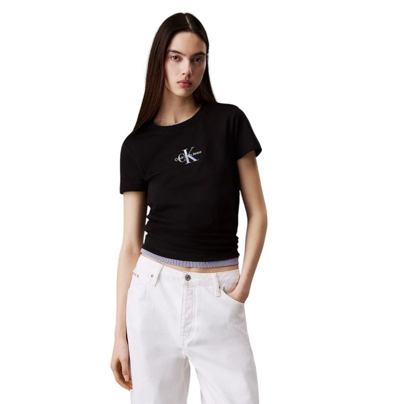 Tricou Calvin Klein GRADIENT MONOLOGO SLIMTEE