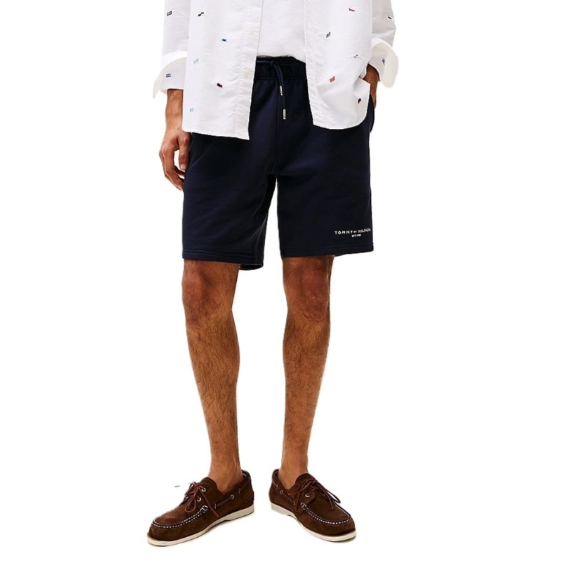 Sort Tommy Hilfiger SMALL TOMMY LOGO SWEATSHORTS