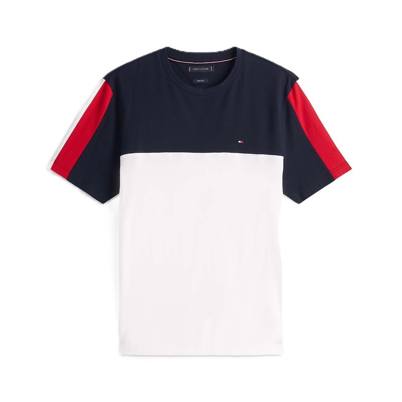 Tricou Tommy Hilfiger GLOBAL STRIPE COLOURBLOCK TEE - 2 | YEO